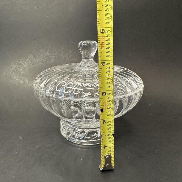 Cristal D'Arques Carrousel 4 1/2" Candy Dish 24% Genuine Lead Crystal Paris - Picture 6 of 16